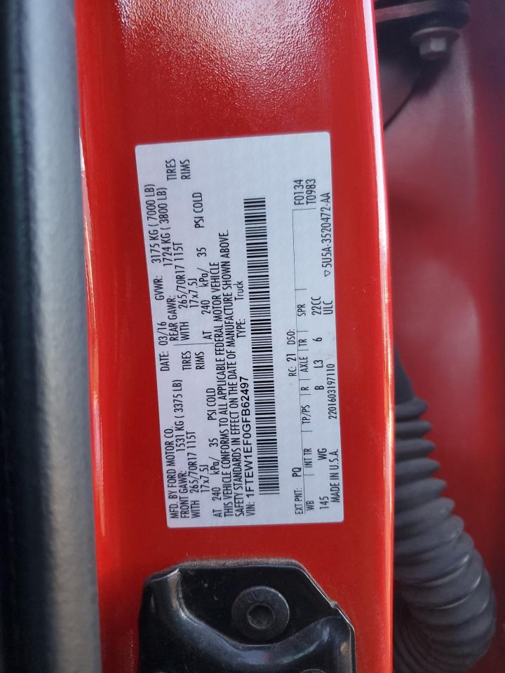 1FTEW1EF0GFB62497 2016 FORD F-150 - Image 12