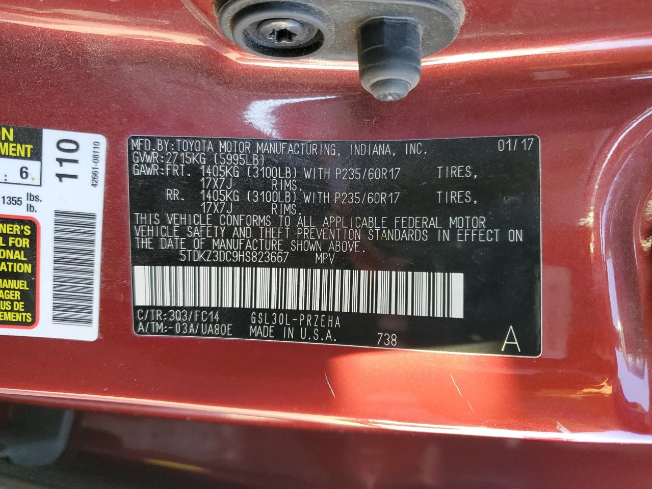 2017 Toyota Sienna - Image 14