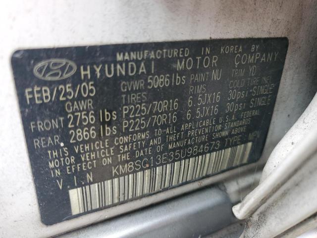2005 HYUNDAI SANTA FE GLS  