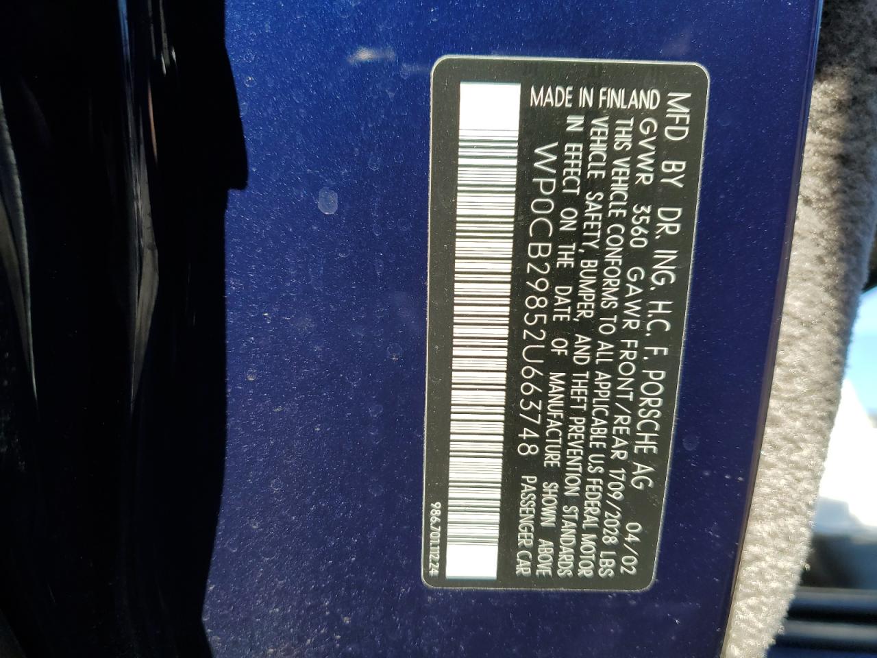 2002 Porsche Boxster - Image 12