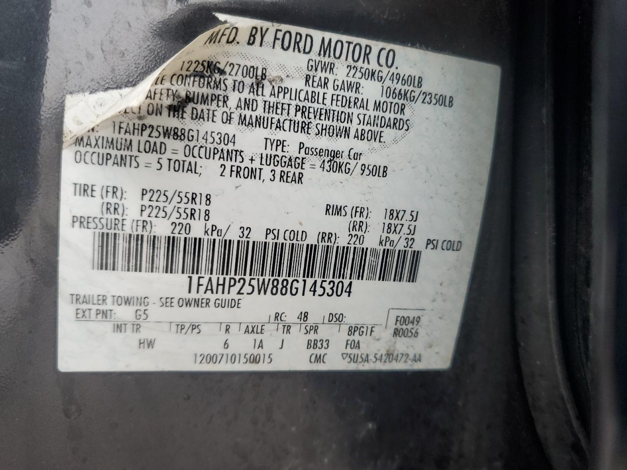 2008 Ford Taurus - Image 12