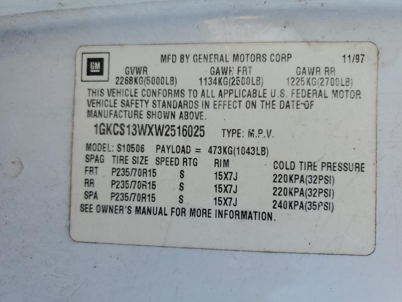 1998 GMC Jimmy - Image 15