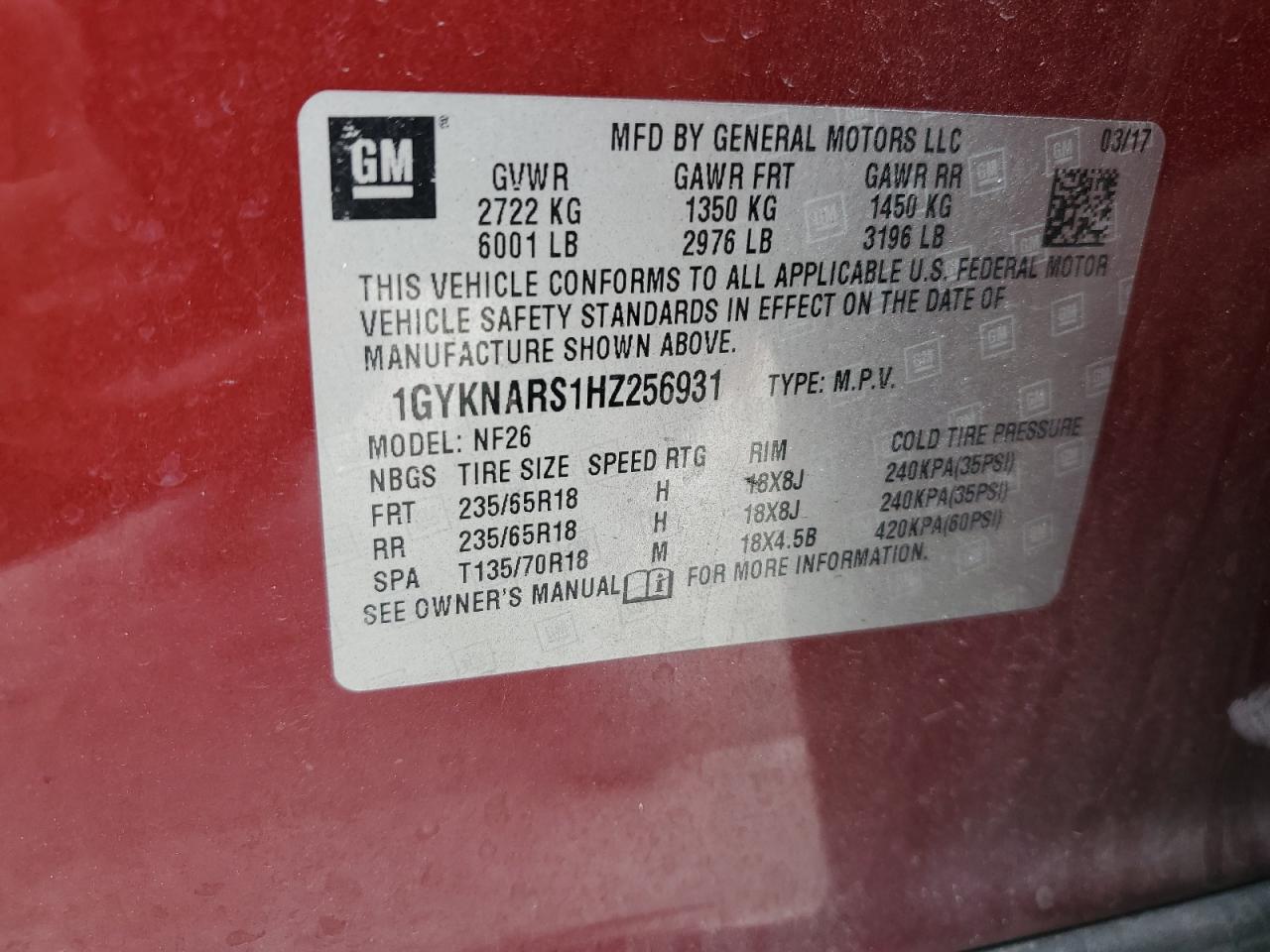 2017 Cadillac XT5 - Image 15
