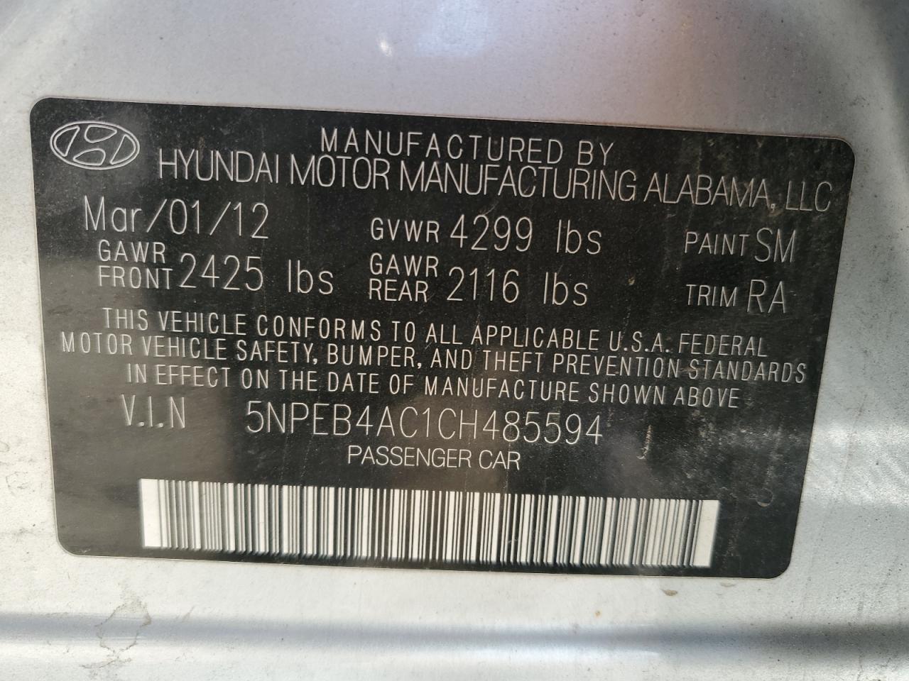 2012 Hyundai Sonata - Image 12