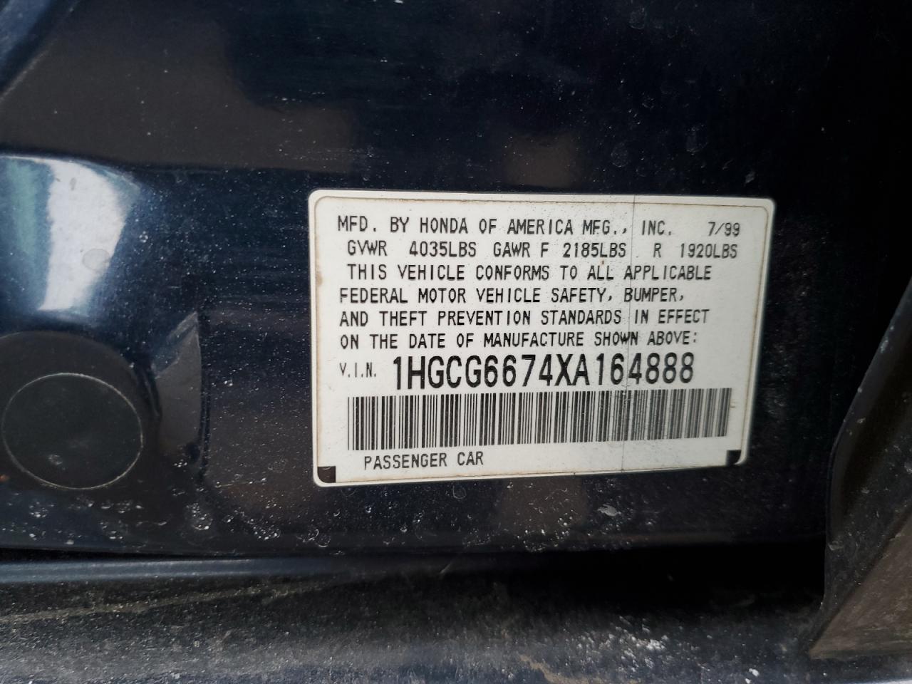 1999 Honda Accord - Image 12