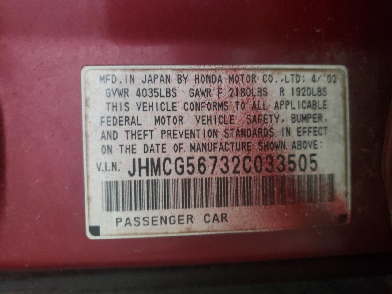 2002 Honda Accord - Image 12