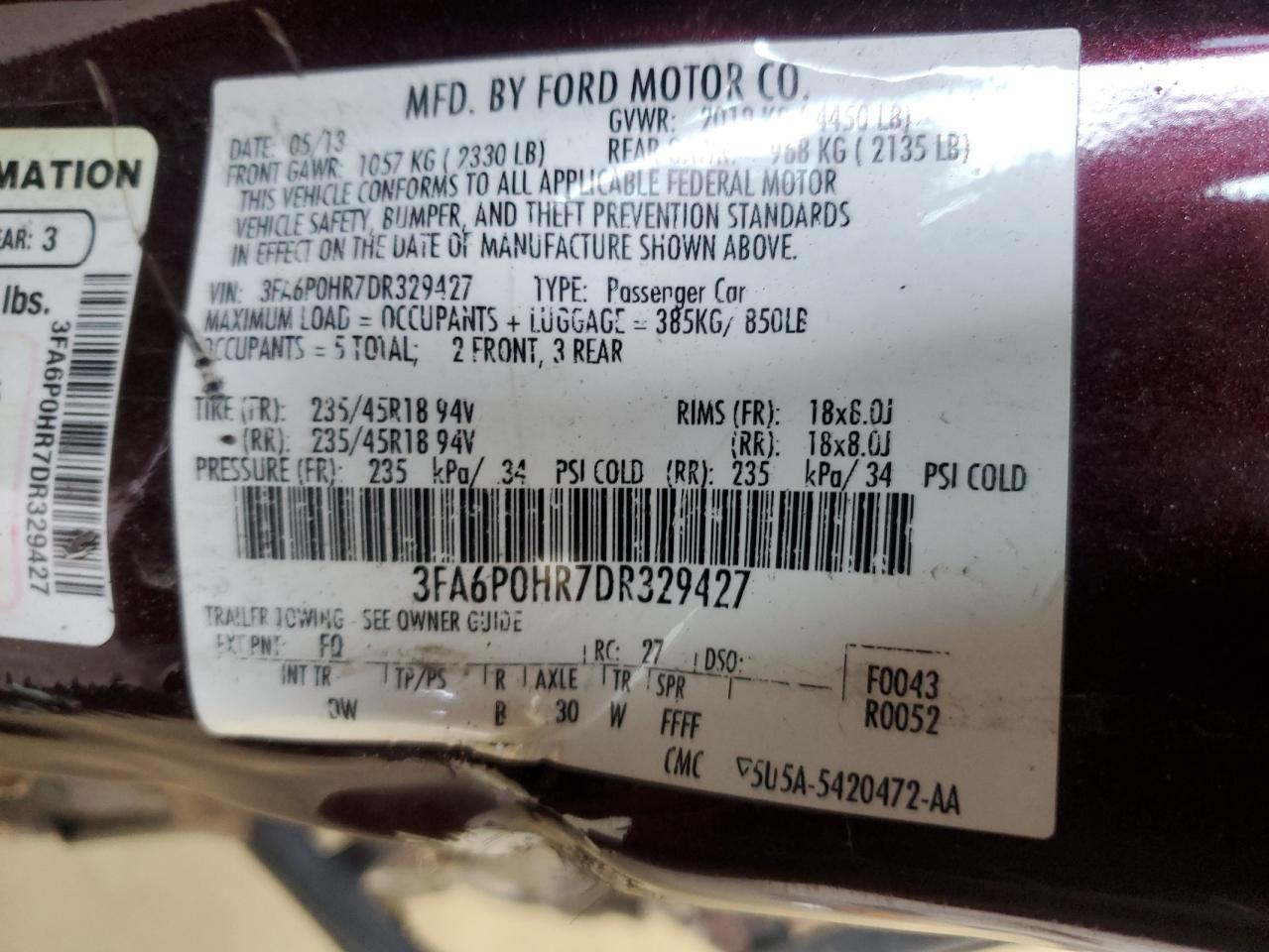 2013 Ford Fusion - Image 14