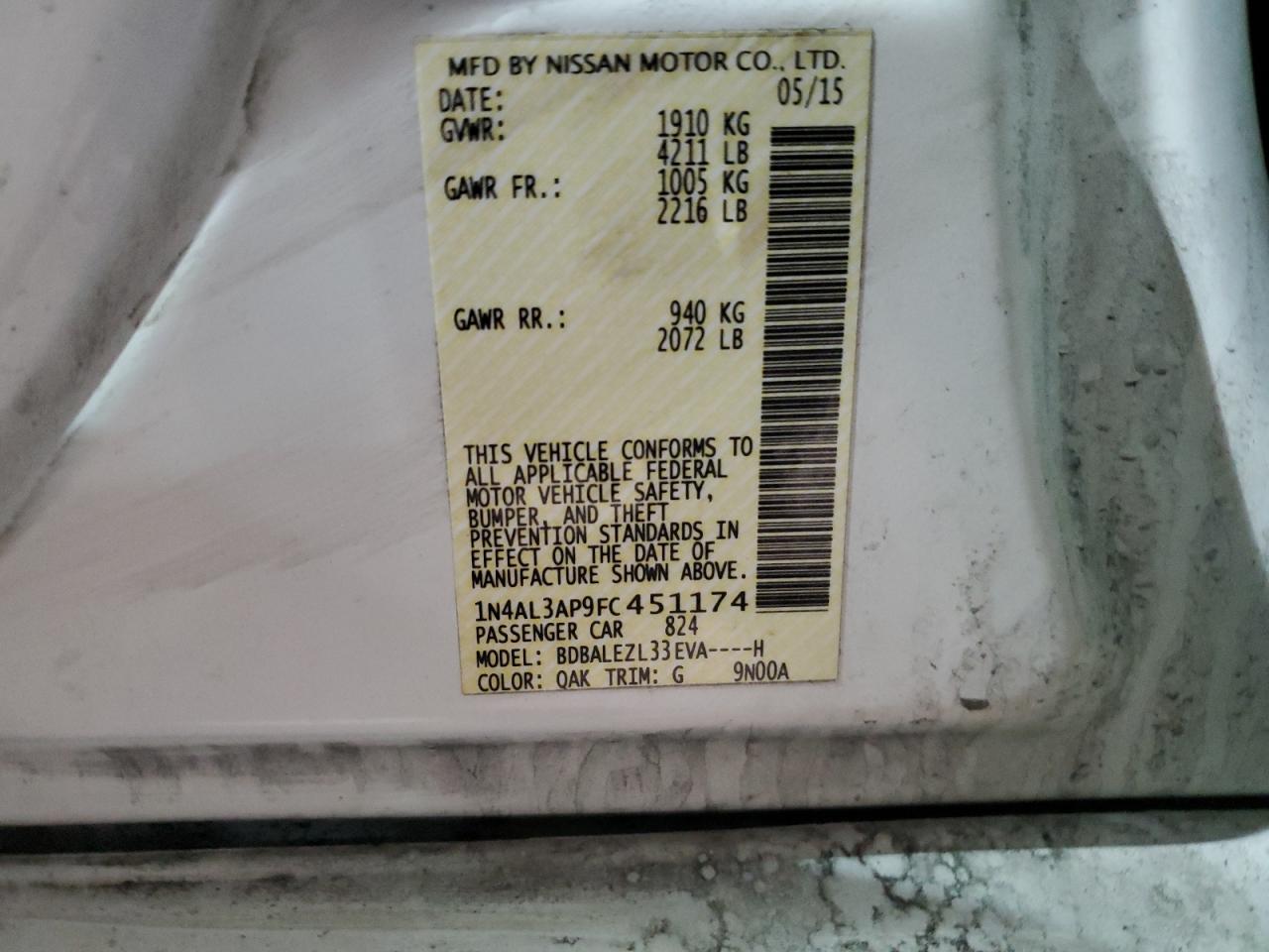 2015 Nissan Altima - Image 12