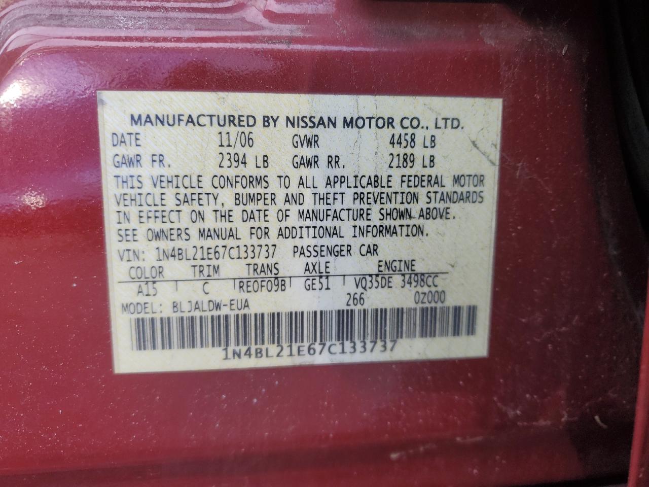 2007 Nissan Altima - Image 12