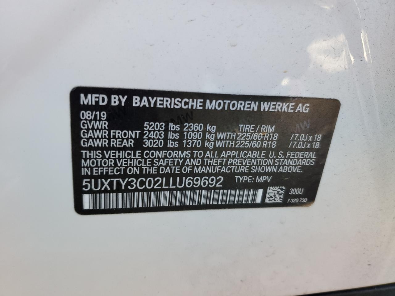 2020 BMW X3 - Image 13