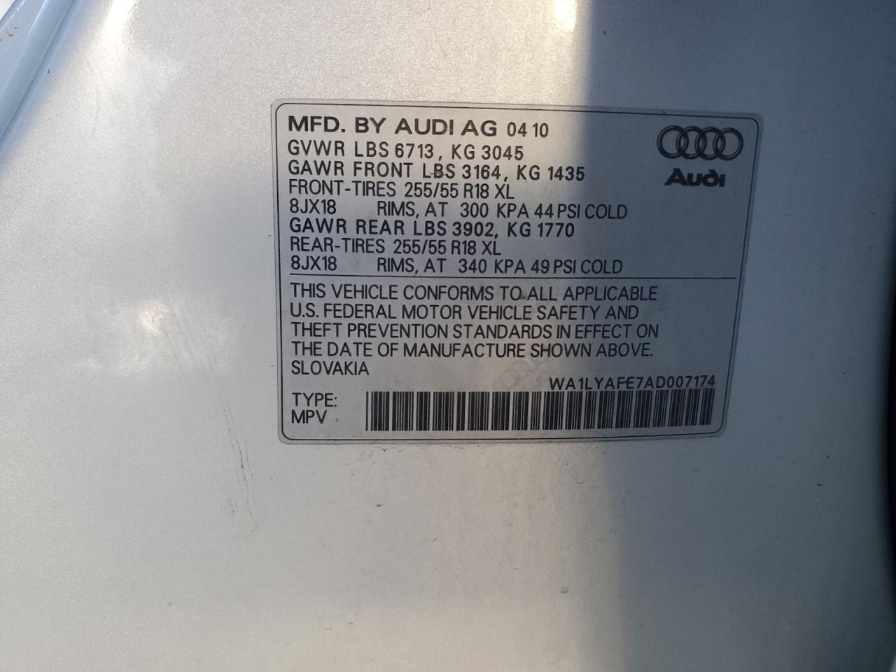 2010 Audi Q7 - Image 12