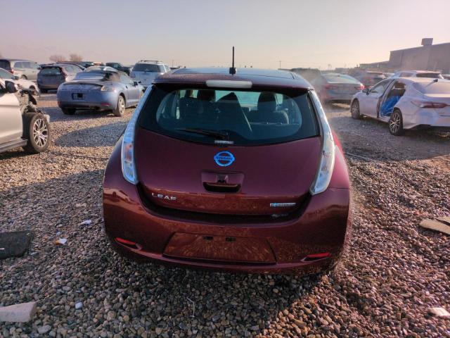  NISSAN LEAF 2017 Бургунди