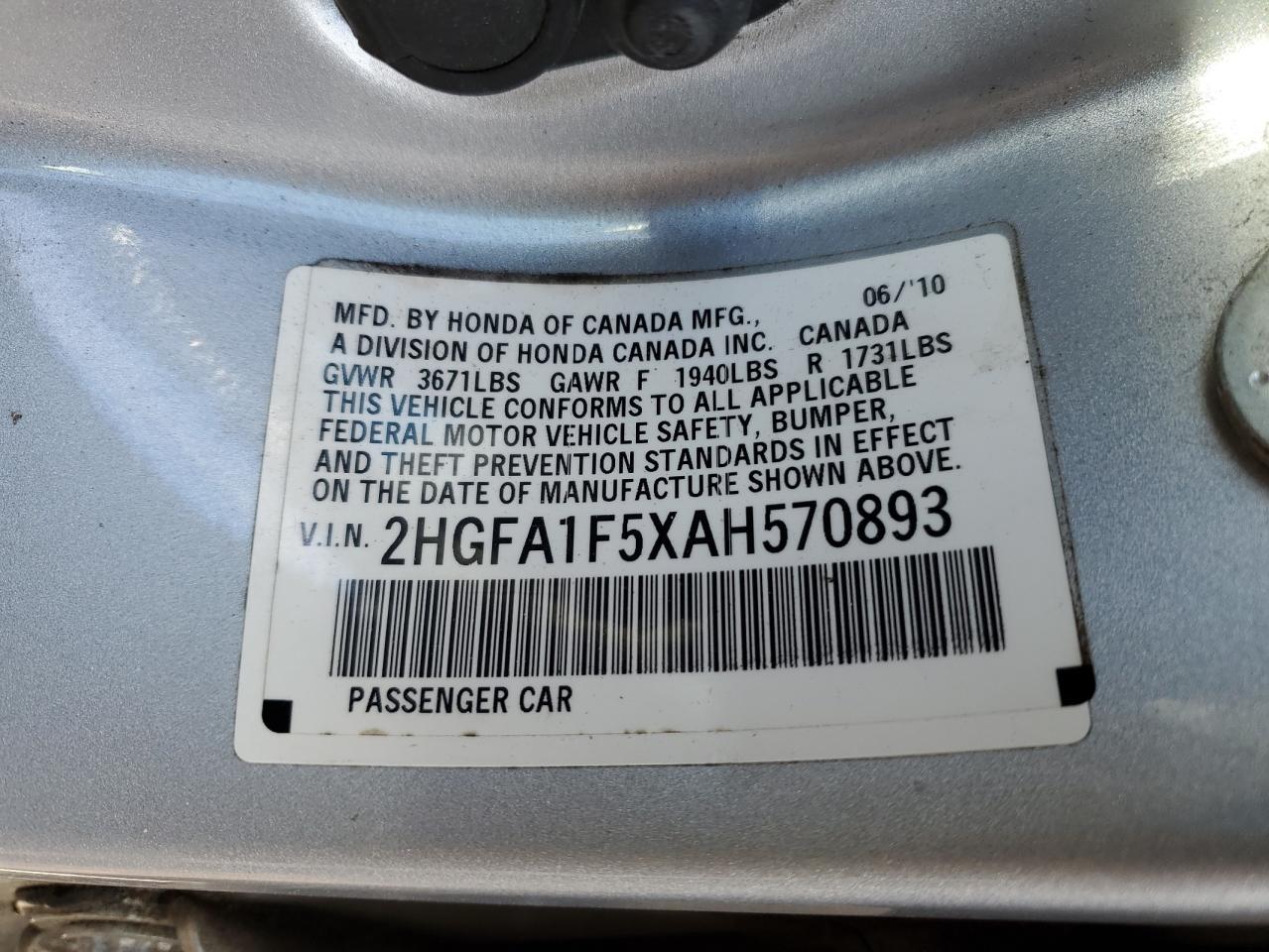 2010 Honda Civic - Image 12