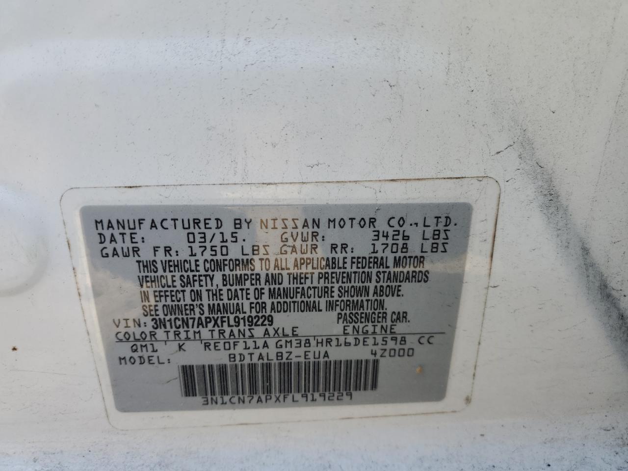2015 Nissan Versa - Image 13