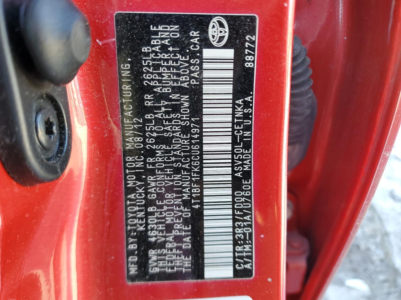 2012 Toyota Camry - Image 13