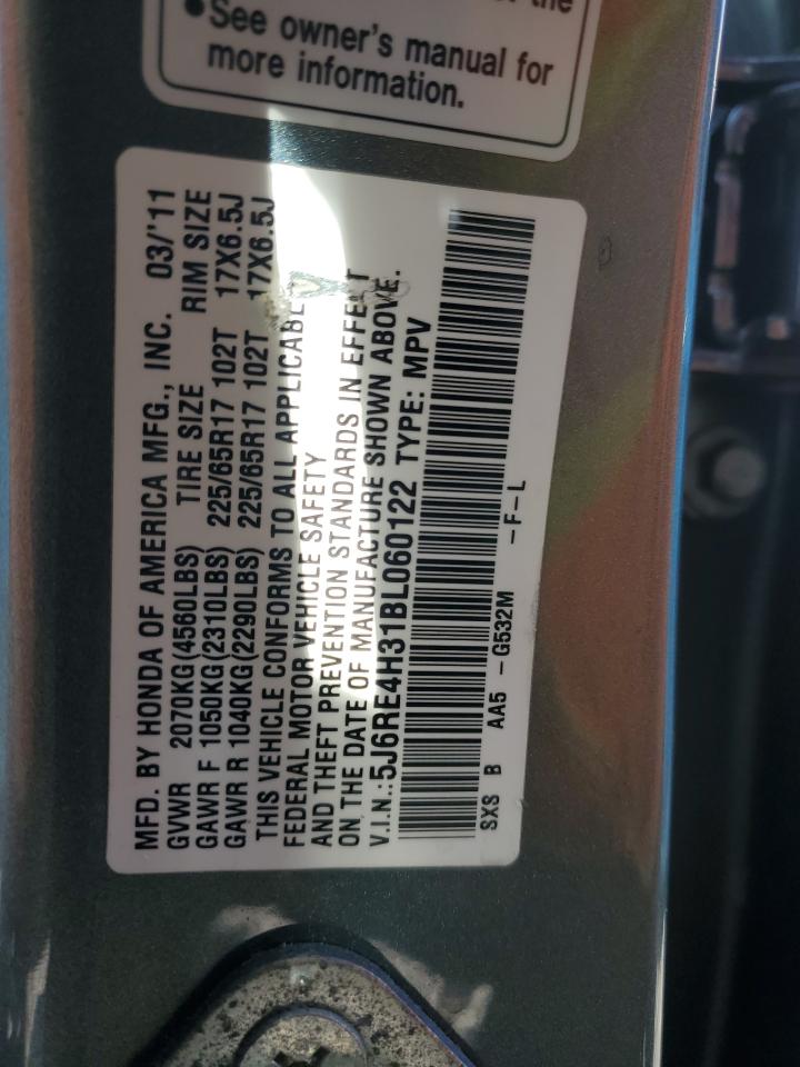 2011 Honda Cr-V Lx VIN: 5J6RE4H31BL060122 Lot: 88328245