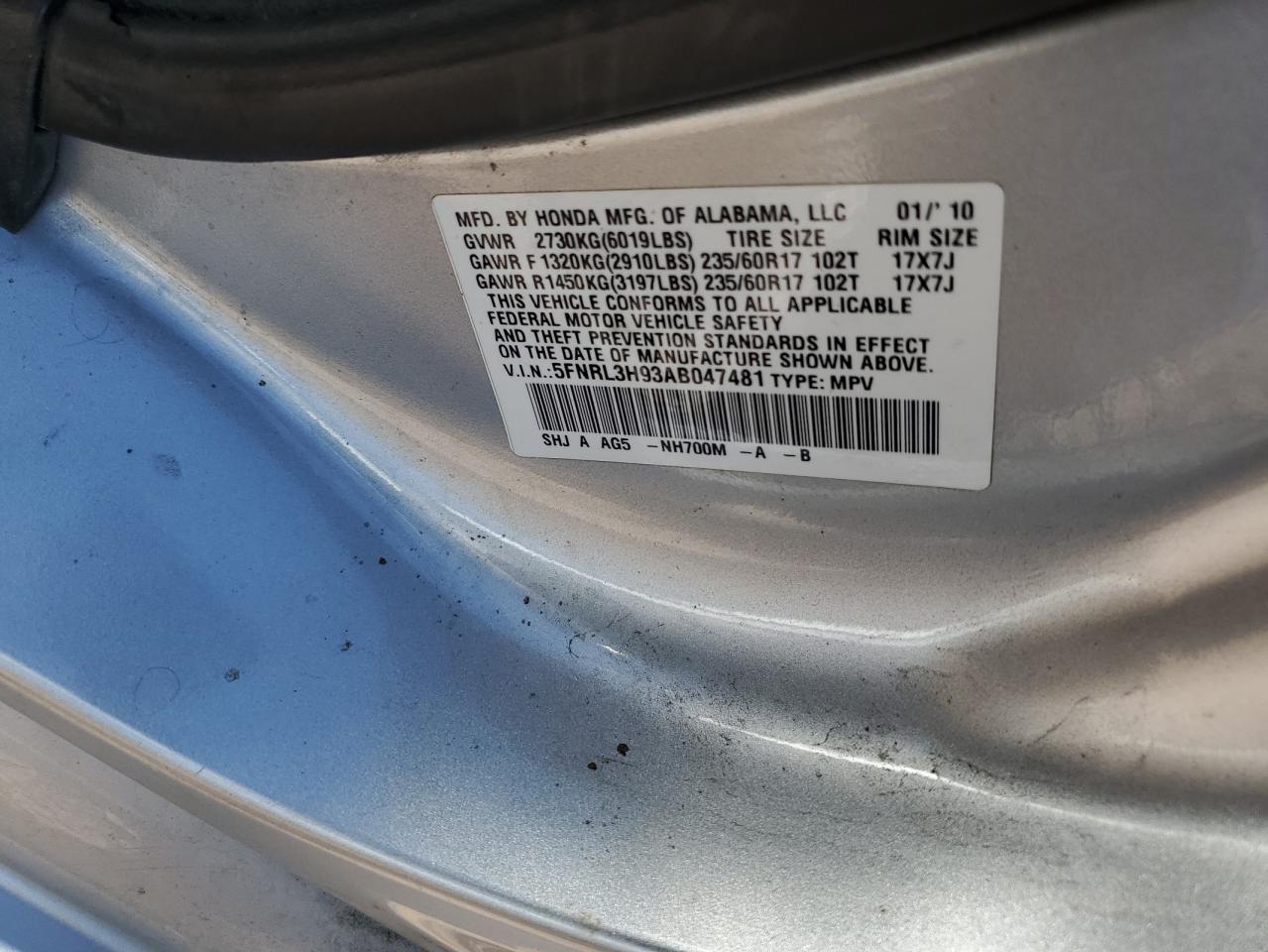 2010 Honda Odyssey - Image 13