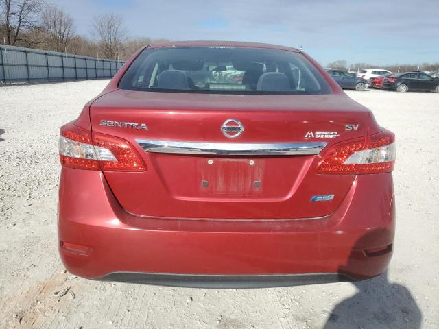 NISSAN SENTRA 2013 Красный