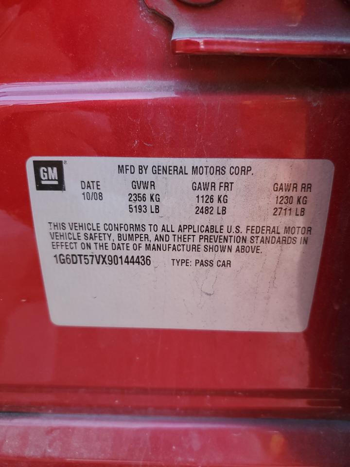 2009 Cadillac Cts Hi Feature V6 VIN: 1G6DT57VX90144436 Lot: 43720795