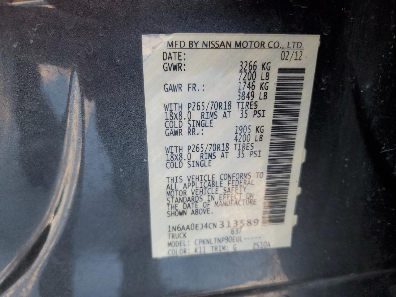 2012 Nissan Titan - Image 12