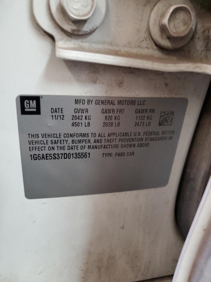 2013 Cadillac Ats Premium VIN: 1G6AE5S37D0135561 Lot: 43261855