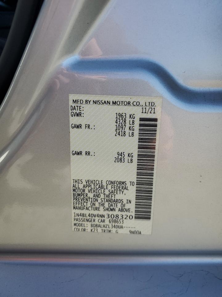 1N4BL4DV4NN308320 NISSAN ALTIMA 2022
