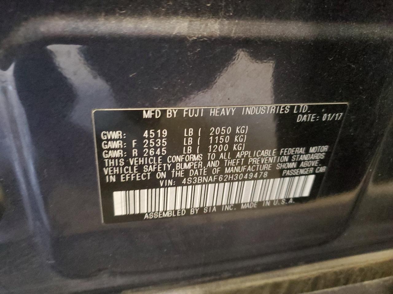 2017 Subaru Legacy - Image 12