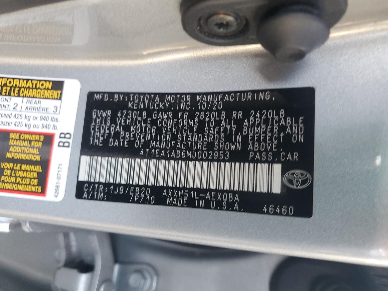 2021 Toyota Avalon - Image 12