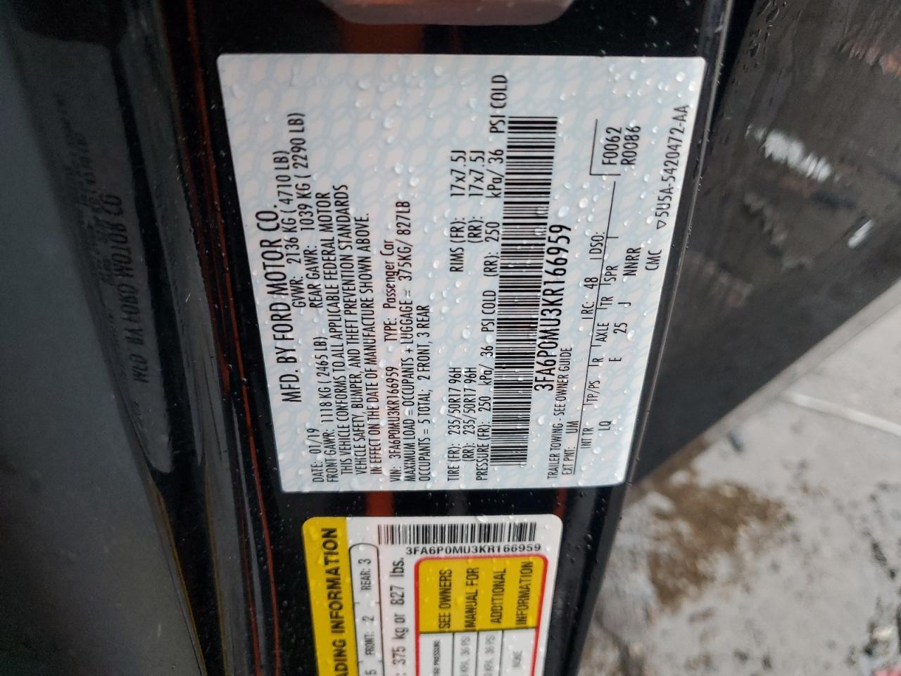 2019 Ford Fusion - Image 12