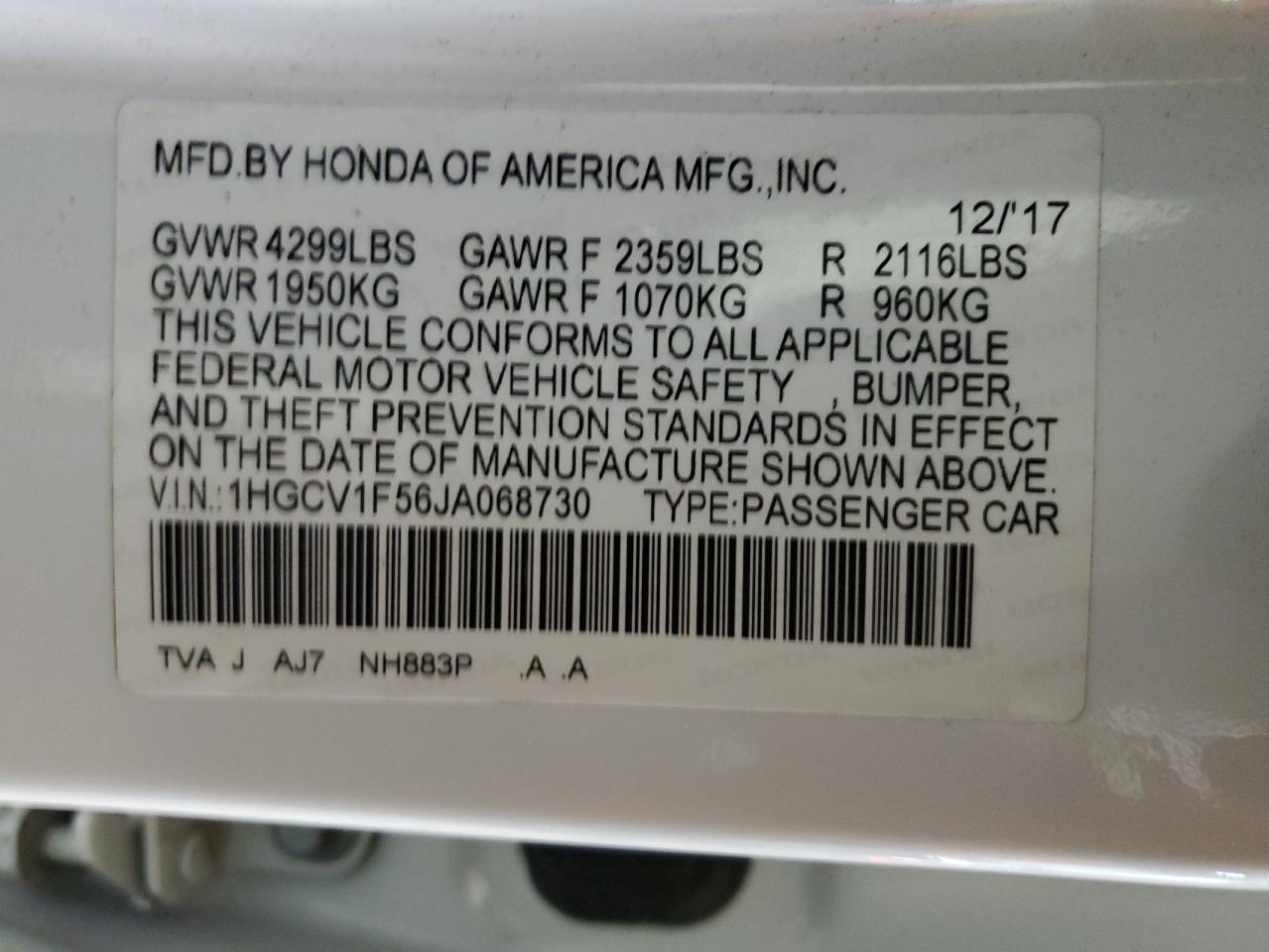 2018 Honda Accord - Image 13