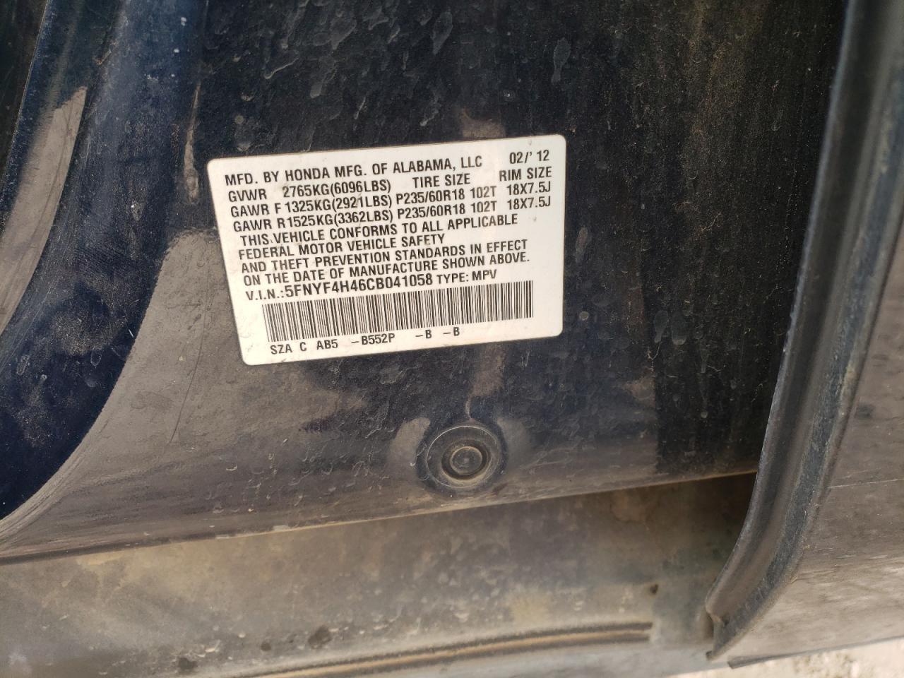 2012 Honda Pilot - Image 15