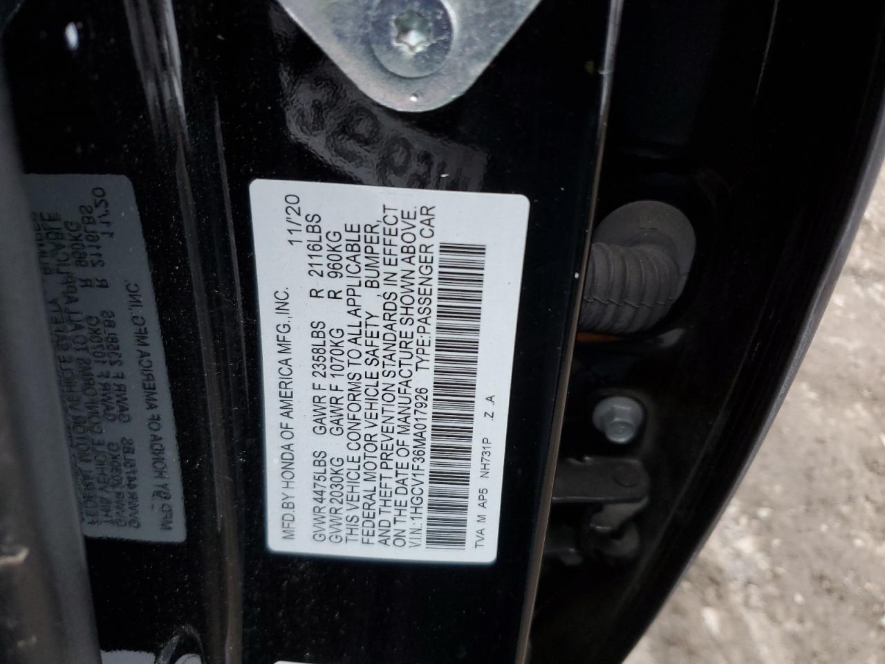2021 Honda Accord - Image 12