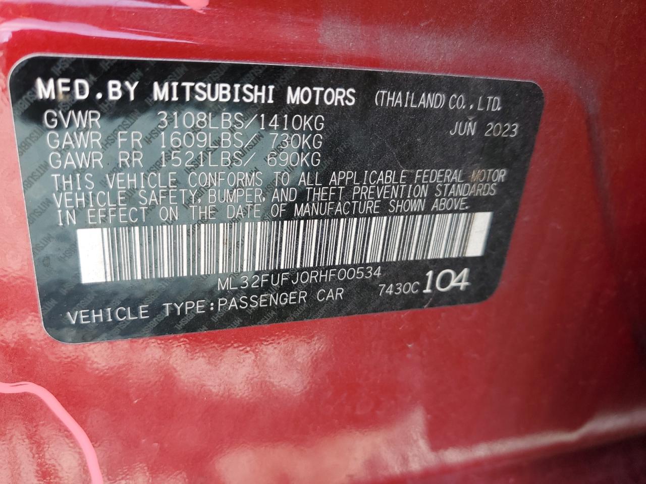 2024 Mitsubishi Mirage - Image 15
