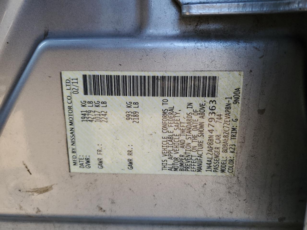 2011 Nissan Altima - Image 12
