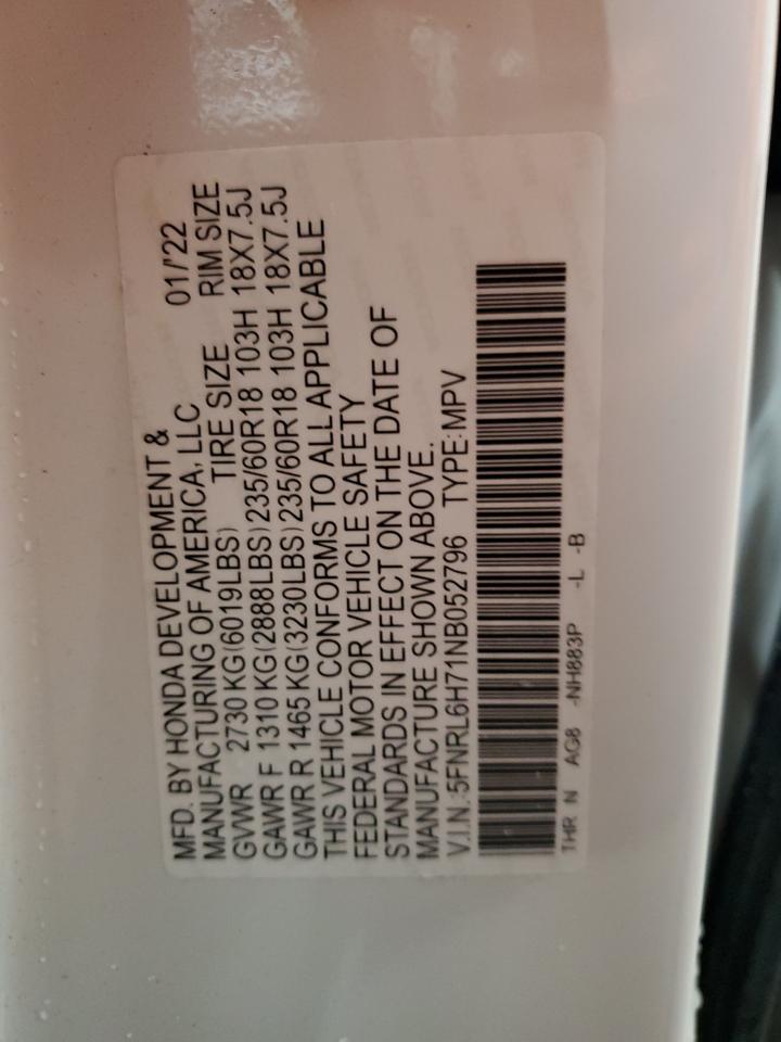 2022 Honda Odyssey - Image 13