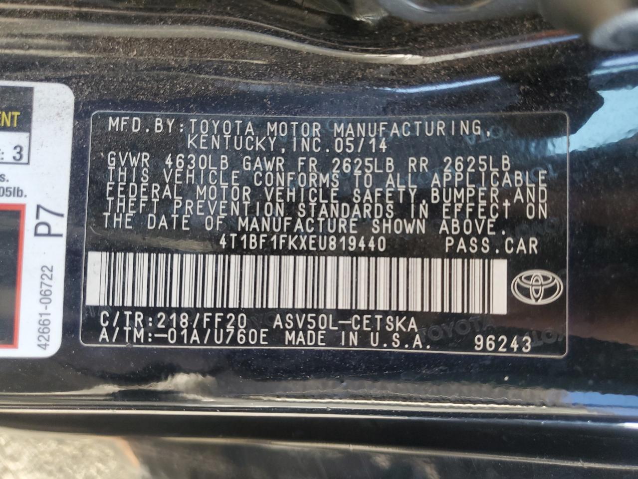 2014 Toyota Camry - Image 12