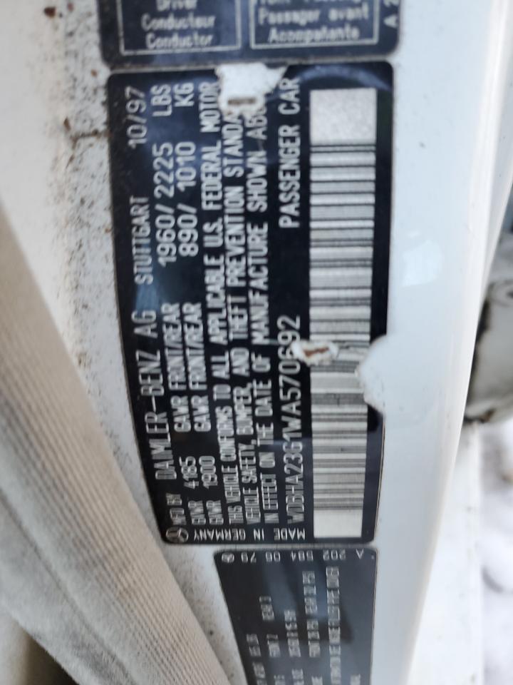 1998 Mercedes-Benz C 230 VIN: WDBHA23G1WA570692 Lot: 42593755