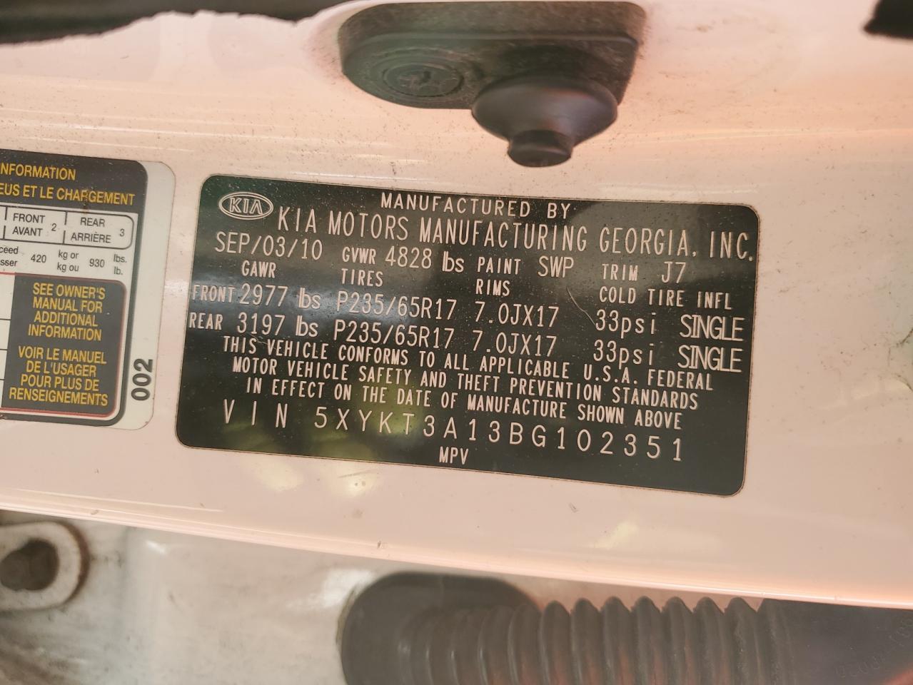 2011 Kia Sorento - Image 13