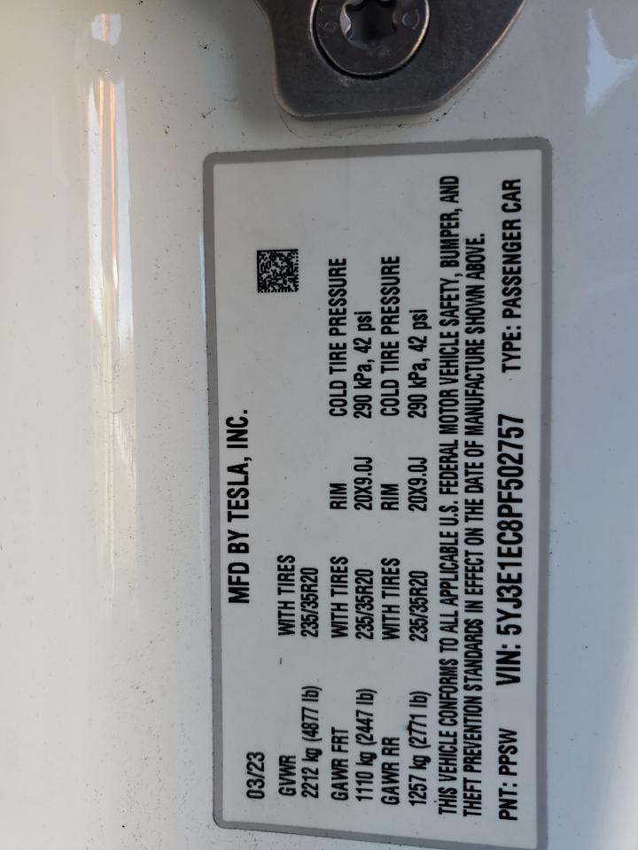 Фото: 5YJ3E1EC8PF502757 - 12