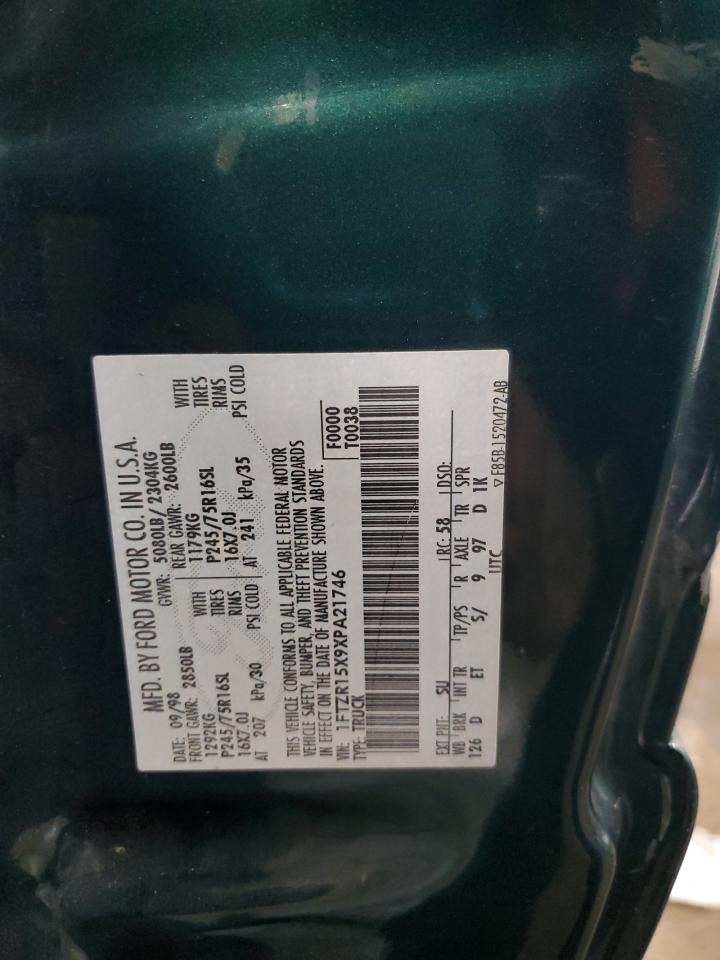 1999 Ford Ranger Super Cab VIN: 1FTZR15X9XPA21746 Lot: 89072375