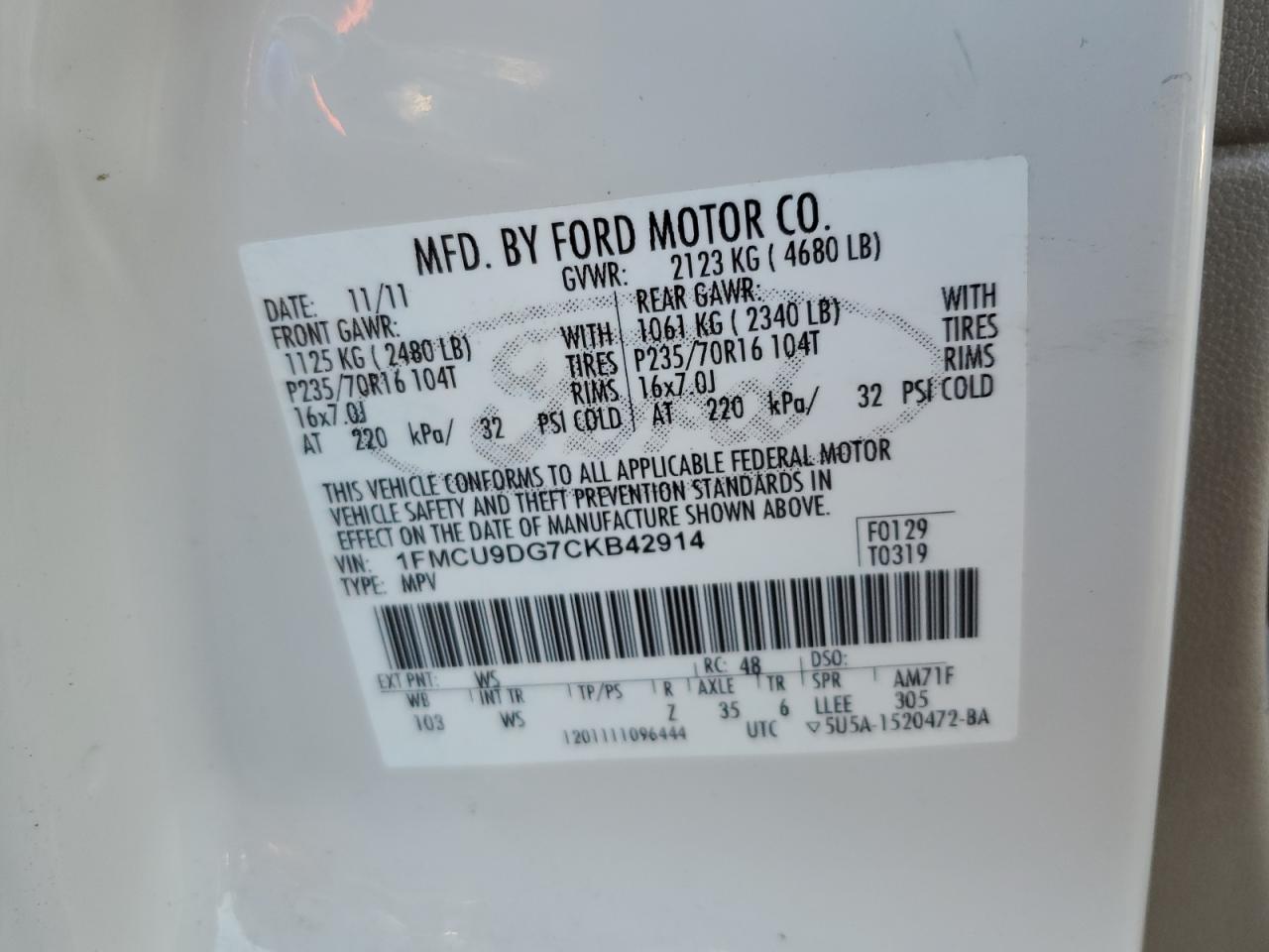 2012 Ford Escape - Image 13