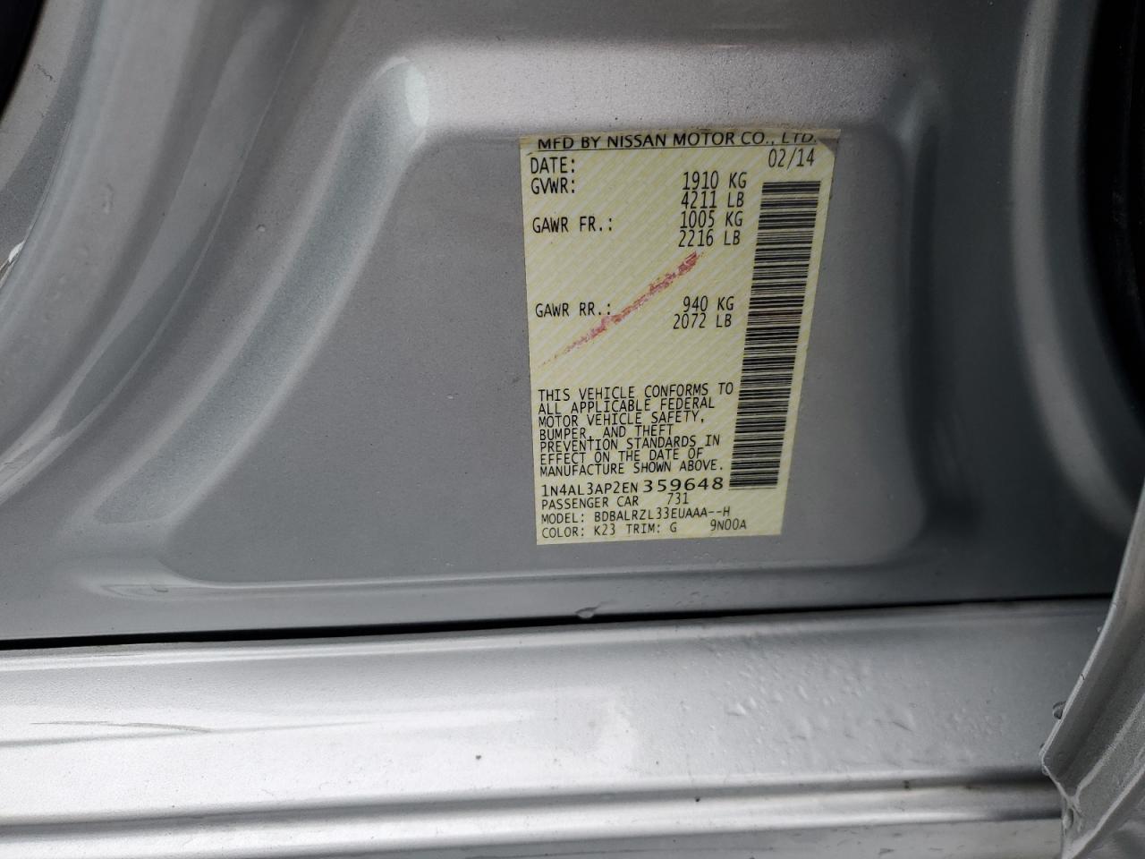 2014 Nissan Altima - Image 13