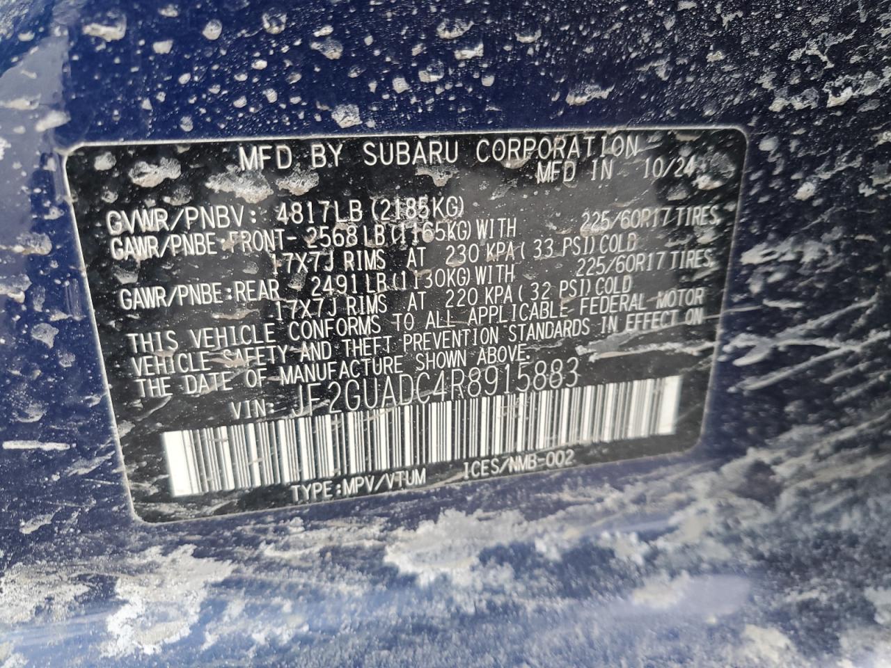 2024 Subaru XV - Image 16