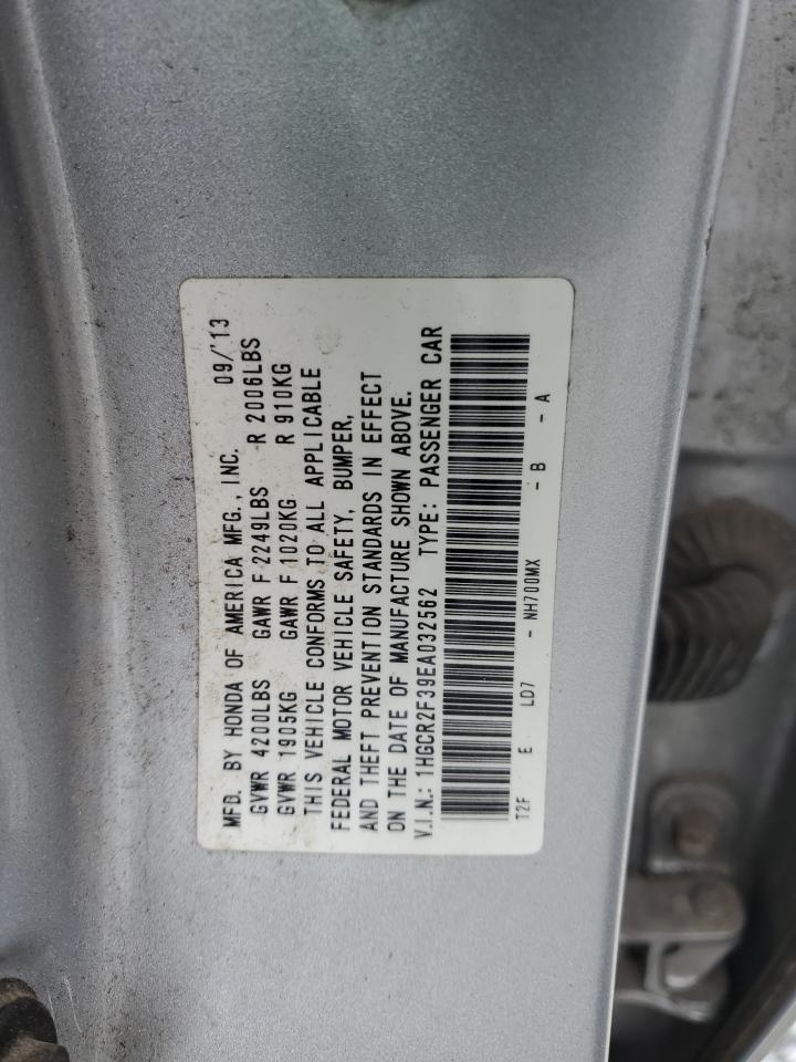 2014 Honda Accord Lx VIN: 1HGCR2F39EA032562 Lot: 86868214