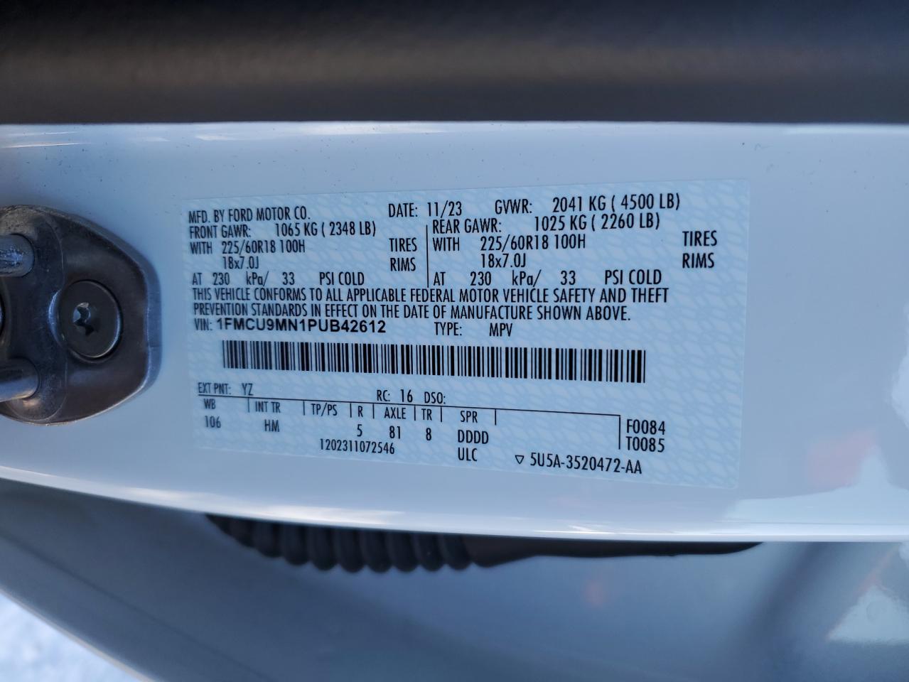 2023 Ford Escape - Image 15