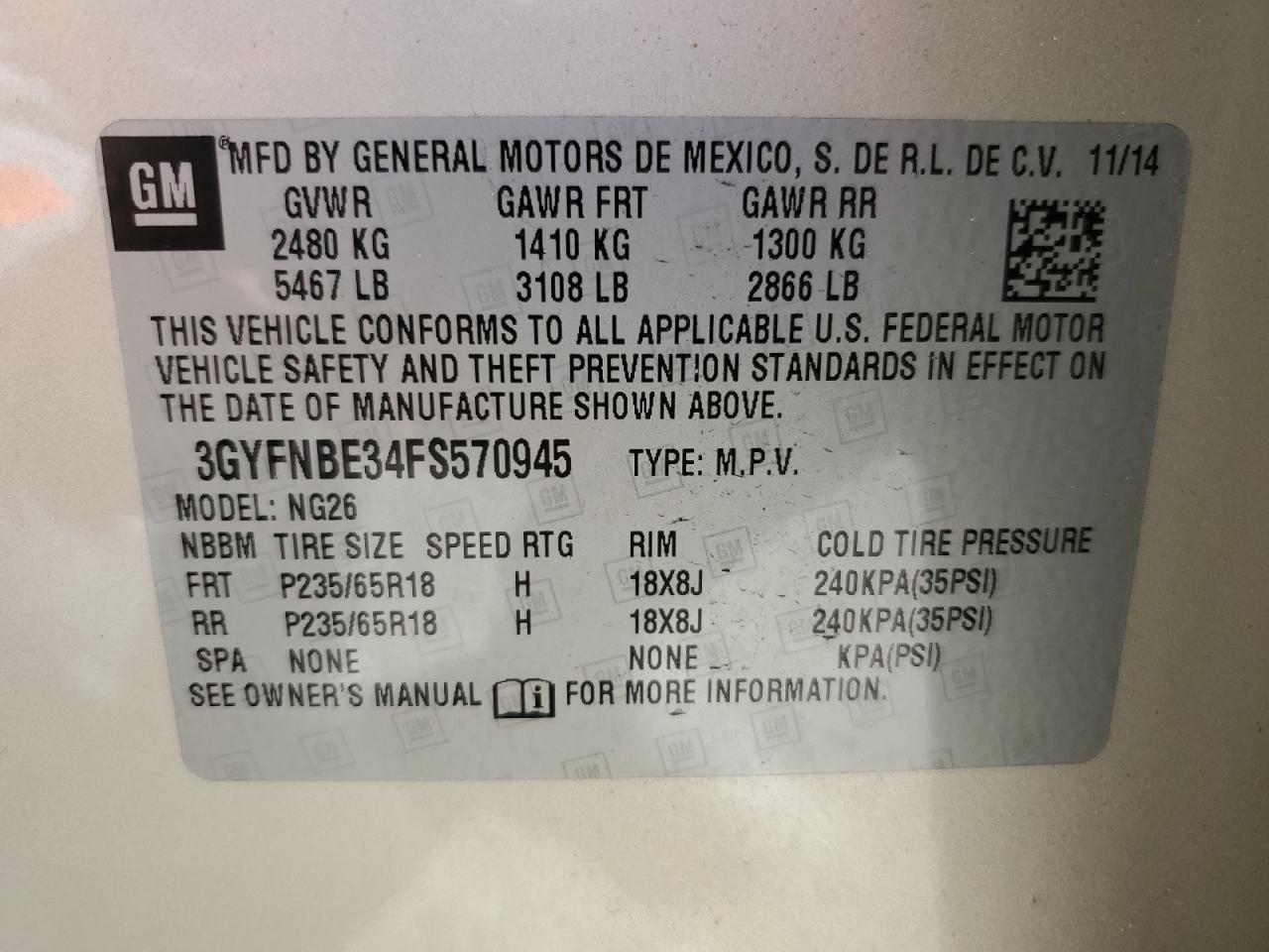 2015 Cadillac SRX - Image 13