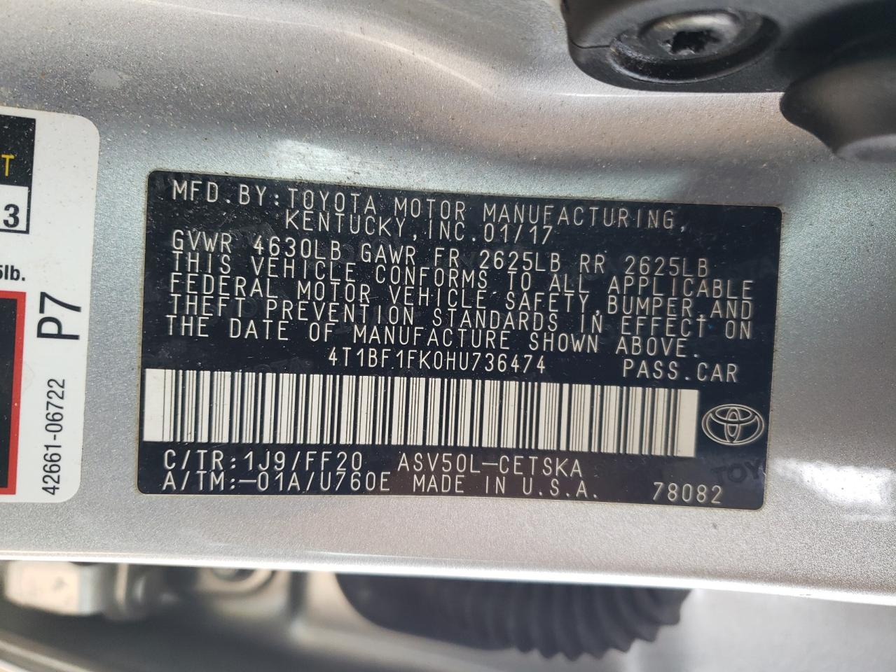 2017 Toyota Camry - Image 14