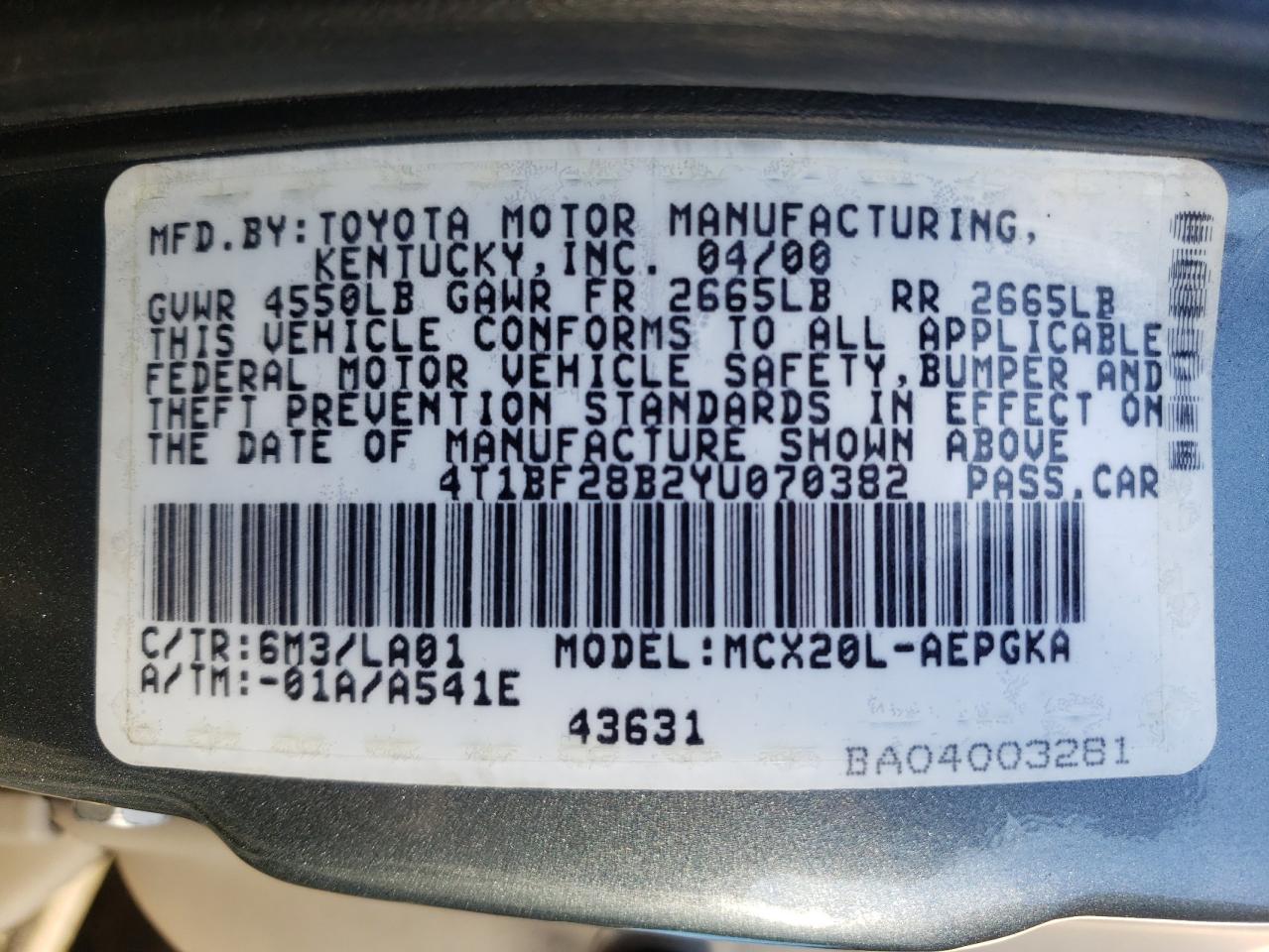 2000 Toyota Avalon - Image 12