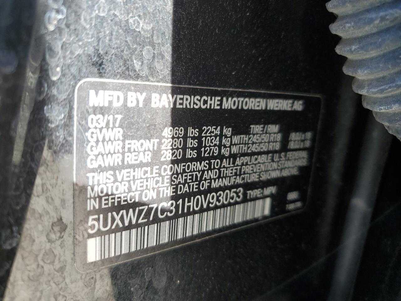 2017 BMW X3 - Image 13