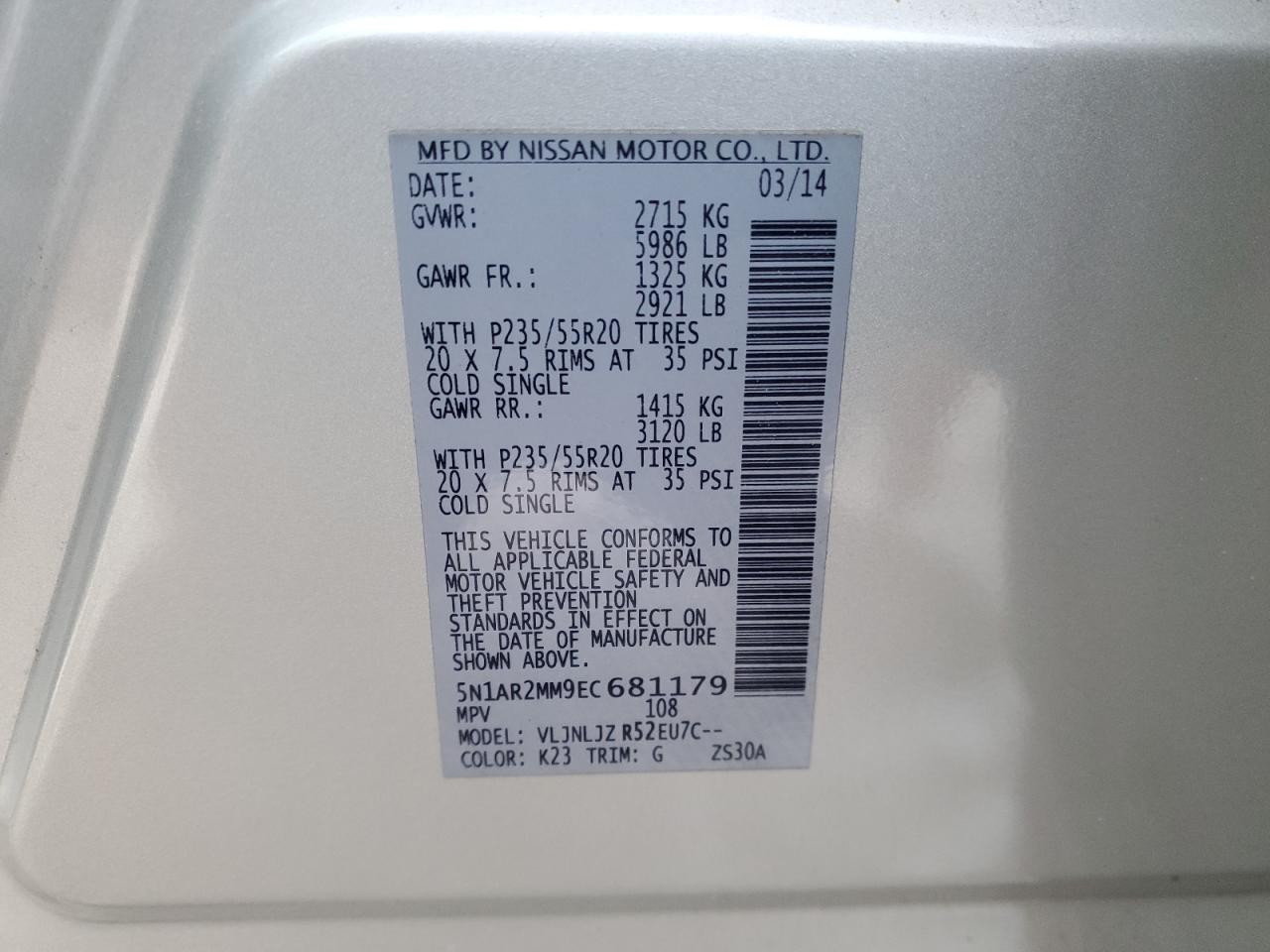 2014 Nissan Pathfinder - Image 13